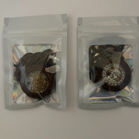 Mayan Necklace Aztec Necklace Mexican Jewelry Maya Calendar Pendant Art - TWO Ne - Picture 9 of 9